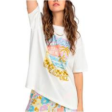 Billabong Dam Överdelar Billabong Women's Wake Up And Stoke S/S T-shirt Färg vit