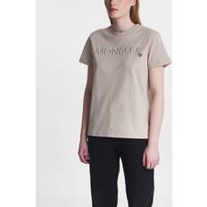 Moncler XS Överdelar Moncler T-Shirt Maglia Maniche Corte Beige
