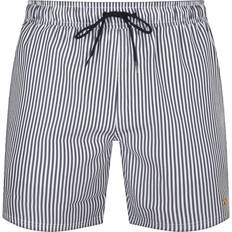 FARAH Herr Badbyxor FARAH Vintage Colbert Seersucker Swim Shorts Navy