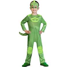 Grön - Uppblåsbara dräkter - Övrig film & TV Maskeradkläder Amscan Pyjamashjältarna Gecko Barn Maskeraddräkt