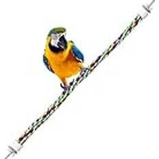 Pomurom Papegoja-repabborre papegojbur av rostfritt stål, böjbar repleksak träningsleksak