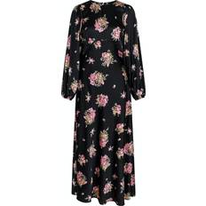 Blommiga - Långa klänningar - XXL Neo Noir Ilba Flower Bunch Dress - Black