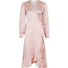 Blommiga - Midiklänningar - Rosa Neo Noir Eva Sugar Sweet Dress - Light Pink