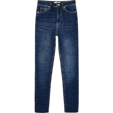 NA-KD Skinny High Waist Jeans - Dark Blue