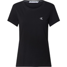 Calvin Klein Bomull - Dam - Svarta T-shirts Calvin Klein Slim Organic Cotton T-shirt - Black