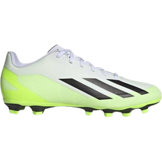 Adidas 13.5 - Unisex Fotbollsskor adidas X Crazyfast.4 FG - Cloud White/Core Black/Lucid Lemon