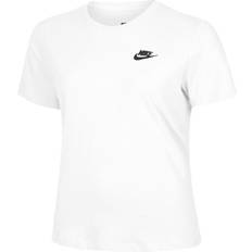 Nike Bomull - Dam T-shirts & Linnen Nike Sportswear Club Essentials T-shirt - White/Black