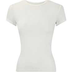 Dam - Viskos - Vita T-shirts Gina Tricot Soft Touch Top - Off White