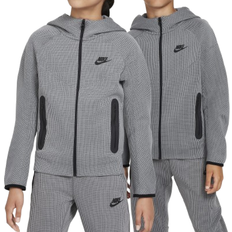 Nike Hoodies Barnkläder Nike Big Kid's Sportswear Tech Fleece Winterized Full-Zip Hoodie - Black/Light Smoke Grey/Black