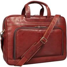 Tony Perotti Väskor Tony Perotti 2 Compartment Laptop Bag 15" - Dark Brown