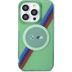 BMW Apple iPhone 15 Pro - Silikoner Mobilskal BMW M Tricolor Stripes Magsafe Case for iPhone 15 Pro