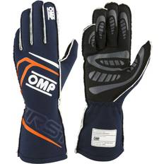OMP Gloves FIRST Orange Navy Blue FIA 8856-2018