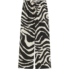 H&M Dam - W30 Byxor & Shorts H&M At Pull On Trousers - Black/Zebra Pattern