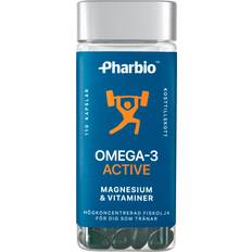 Förbättrar muskelfunktion Fettsyror Pharbio Omega-3 Active 110 st