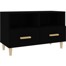 vidaXL Engineered Wood Black TV-bänk 80x50cm