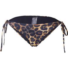 Topshop Bikiniunderdelar Topshop – Mixa och matcha – Leopardmönstrad bikiniunderdel med knytning på sidan-Flera