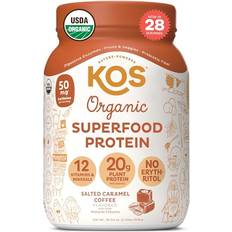 B-vitaminer - Jod Proteinpulver Kos Organic Superfood Plant Protein Powder Salted Caramel Coffee 1036g