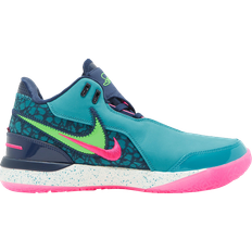 Nike Dam - Nubuck Sportskor Nike LeBron NXXT Gen AMPD - Dusty Cactus/Midnight Navy/Fierce Pink/Green Strike