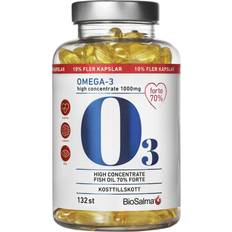 Brustabletter Vitaminer & Kosttillskott BioSalma Omega-3 Forte 70% 1000mg 132 st