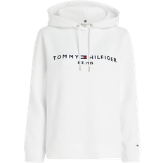 Tommy Hilfiger Tröjor Tommy Hilfiger Essential Logo Hoodie - White