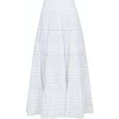 Långa klänningar - Volanger Kläder Neo Noir Felicia S Voile Skirt - White