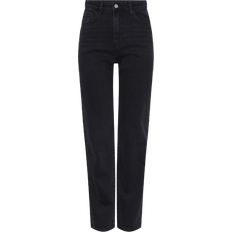 Pieces W32 Jeans Pieces Kelly Straight Fit Jeans - Black