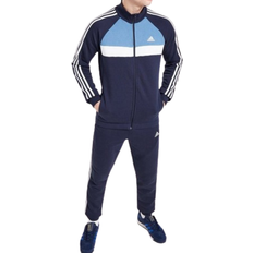 adidas Men's Badge of Sport Color Block Fleece Tracksuit - Blue