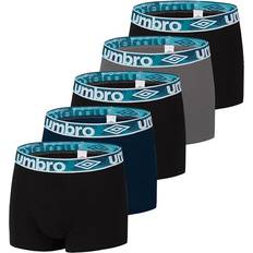 Umbro Cotton Boxer Shorts 5-pack - Black/Blue/Grey