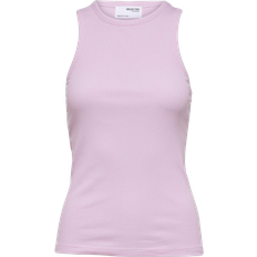 Selected Lila T-shirts & Linnen Selected Fanna Tank Top - Sweet Lilac