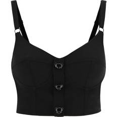 Moschino Linnen Moschino Bustier Top With Teddy Bear Buttons