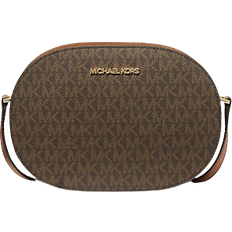 Michael Kors Jet Set Travel Medium Signature Logo Crossbody Bag - Brown