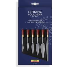 Lefranc & Bourgeois Målartillbehör Lefranc & Bourgeois Painting Knife with Elastic Metal Blade Set of 6