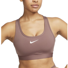 Nike Dam - Träningsplagg BH:ar Nike Women's Swoosh Medium Support Padded Sports Bra - Smokey Mauve/White