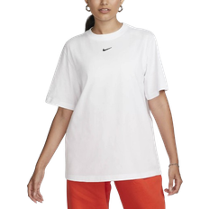 Nike Dam - Ekologiskt material - Kort ärmar Kläder Nike Women's Sportswear Essential T-shirt - White/Black