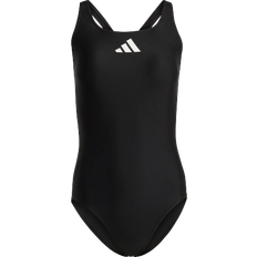 Adidas Baddräkter adidas 3 Bar Logo Swimsuit - Black/White