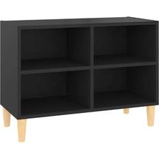 vidaXL Solid Wood Black TV-bänk 69.5x50cm