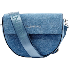 Valentino Bags Bigs Denim Twill Flap Bag - Blue