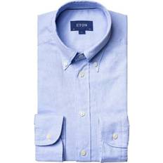 Eton Oxfordskjortor - XL Eton Royal Oxford Shirt - Light Blue