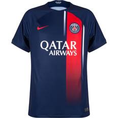 Algeriet - Herr Supporterprodukter Nike Men Paris Saint-Germain 2023/24 Stadium Home Kit Dri-Fit Soccer Jersey