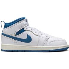 Nike 35 Sneakers Nike Jordan AJ 1 Mid SE PS - White/Sail/Industrial Blue