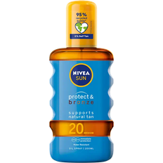 Nivea SPF - Unisex Solskydd Nivea Protect & Bronze Sun Oil Spray SPF20 200ml