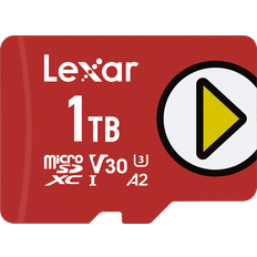 Lexar Media Minneskort Lexar Media Play microSDXC Class 10 UHS-I U3 V30 A2 160/100MB/s 1TB