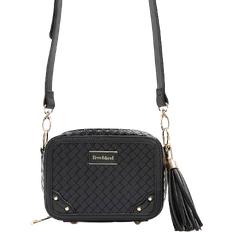 River Island Weave Oval Cross Body Bag - Black