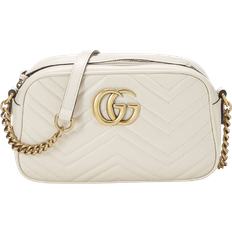 Gucci Vita Väskor Gucci GG Marmont Shoulder Bag Small - White