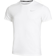 Nike Träningsplagg T-shirts & Linnen Nike Men's Miler Dri-FIT UV Short-Sleeve Running Top - White