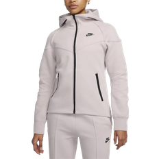 Nike Dam - Ekologiskt material Överdelar Nike Women's Sportswear Tech Fleece Windrunner Full-Zip Hoodie - Platinum Violet/Black