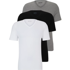 Hugo Boss Bomull - Herr - Vita T-shirts Hugo Boss Classic V-Neck T-shirt 3-pack - White/Grey/Black