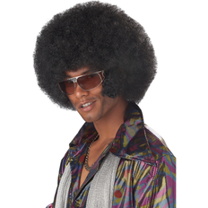 California Costumes Korta peruker California Costumes Adults Afro & Sideburns Wig Black