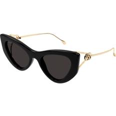 Gucci Dam Solglasögon Gucci GG1565S 001, BUTTERFLY Sunglasses, FEMALE