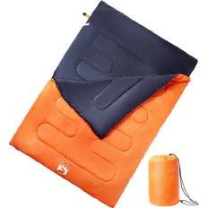 VidaXL Sovsäckar vidaXL Double Sleeping Bag with Pillows for Adults Camping Hiking 3-4 Seasons